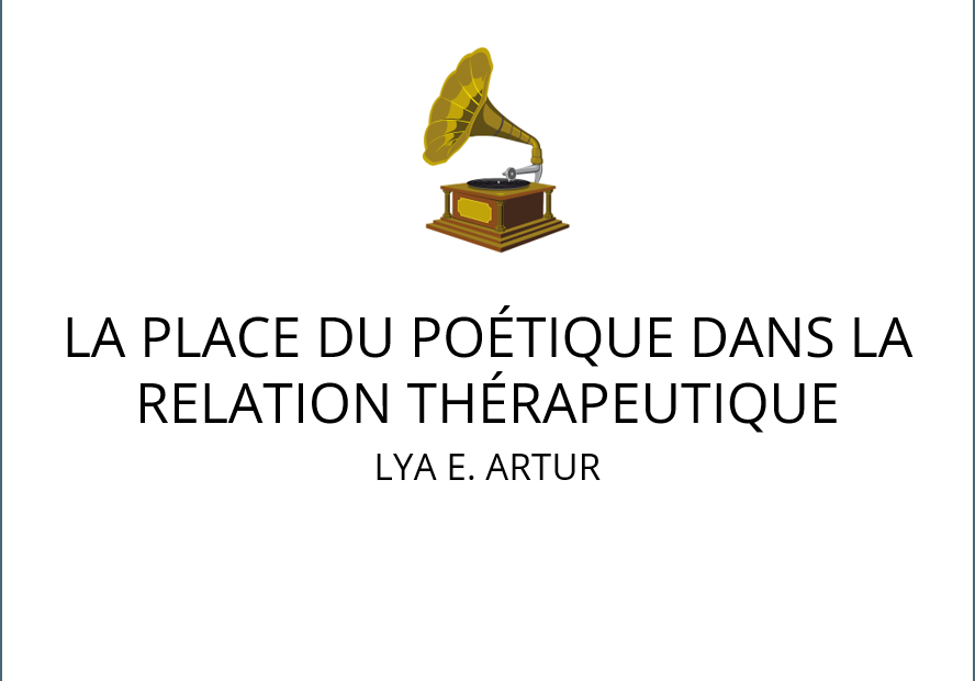 visuel podcast LA PLACE DU POÉTIQUE DANS LA RELATION THÉRAPEUTIQUE