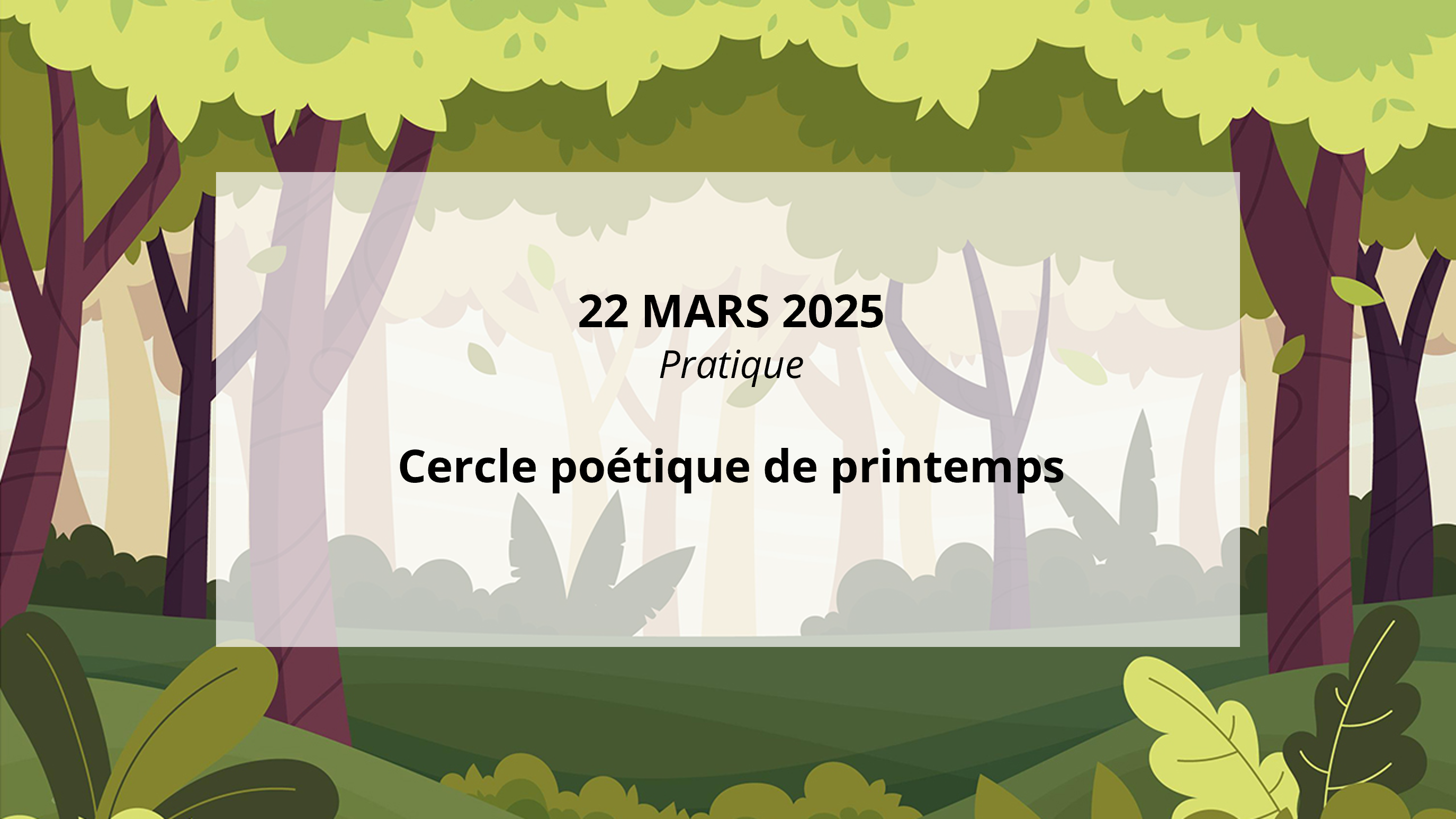 Cercle poétique de printemps
