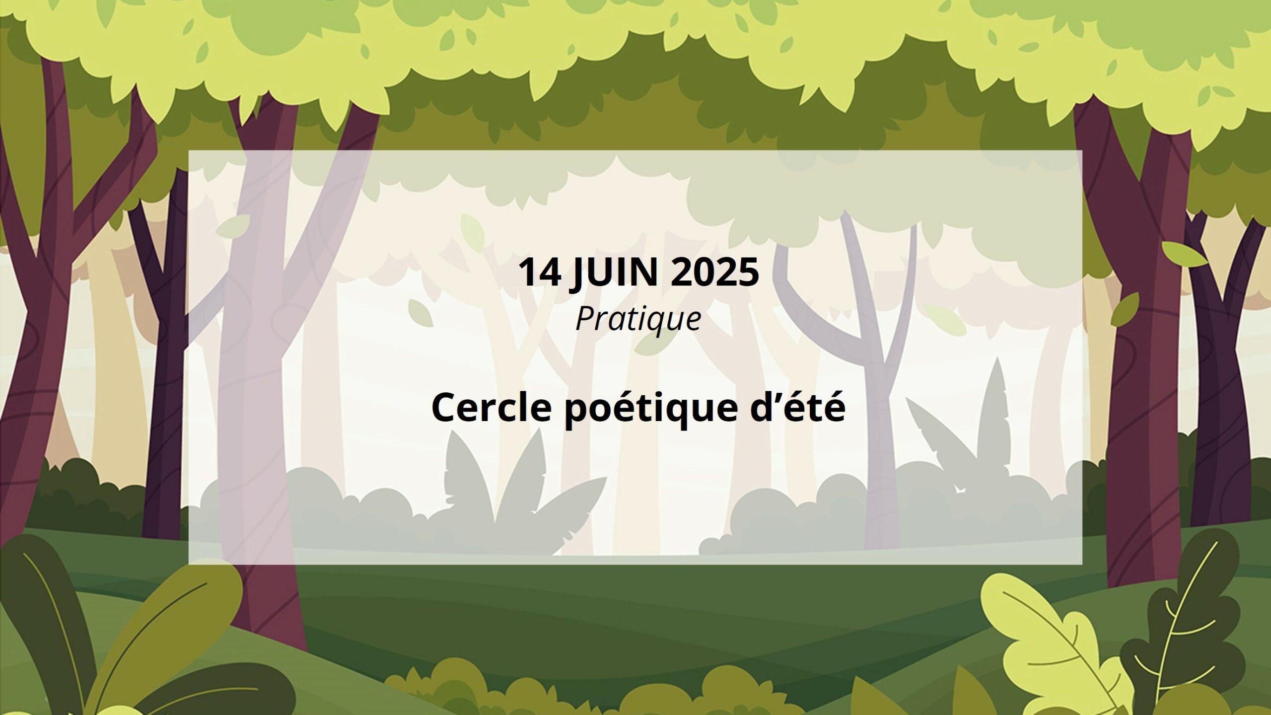 cerlce poétique dété