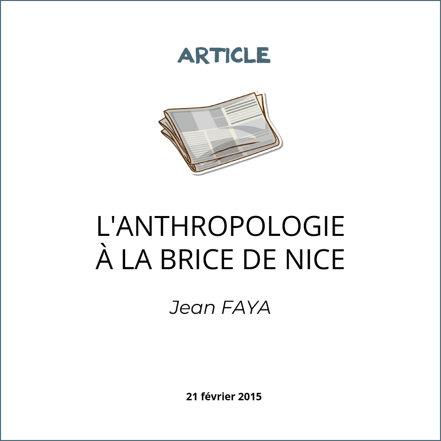 visuel L'anthropologie à la Brice de Nice